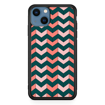 Chevron Arrow Soft And Green Colours iPhone 13 Case