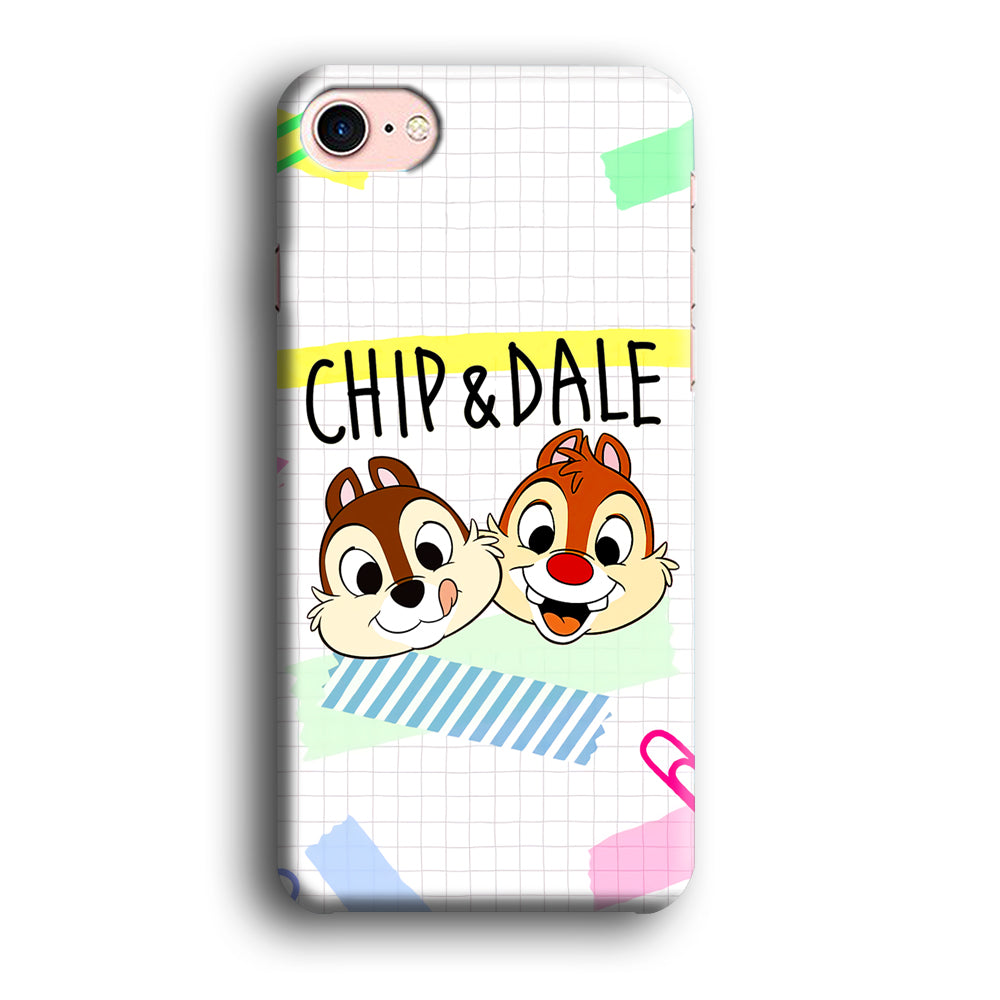 Chip And Dale Paper Clip Aesthetic iPhone 8 Case