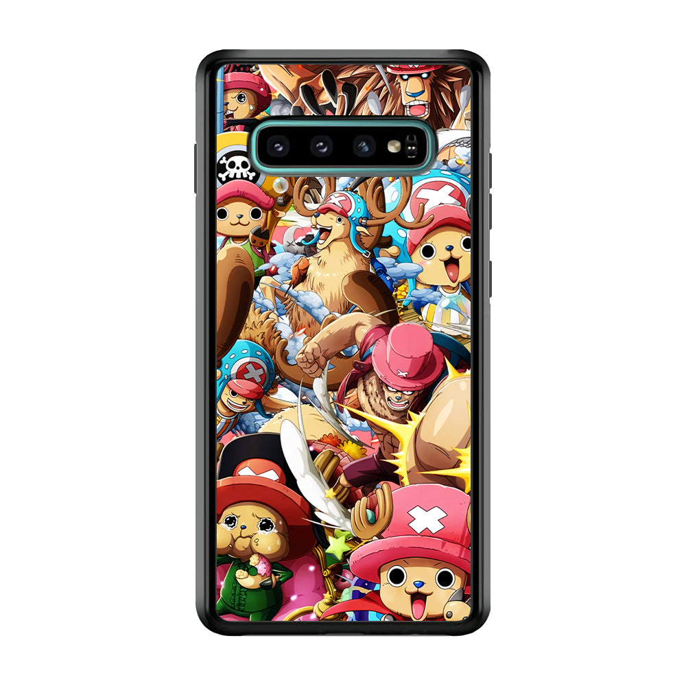 Chopper One Piece Transformation Character Samsung Galaxy S10 Plus Case