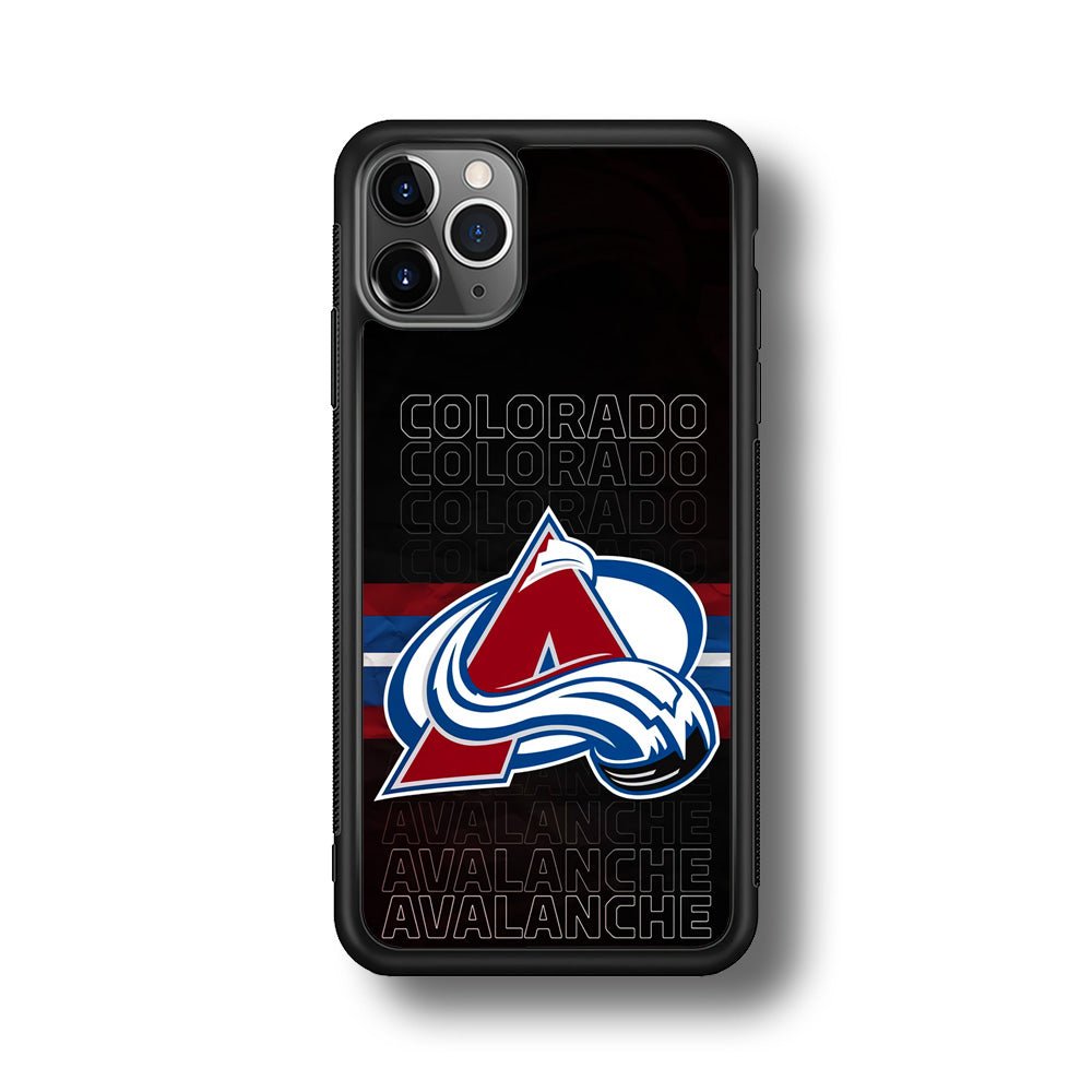Colorado Avalanche Word Of Team iPhone 11 Pro Max Case