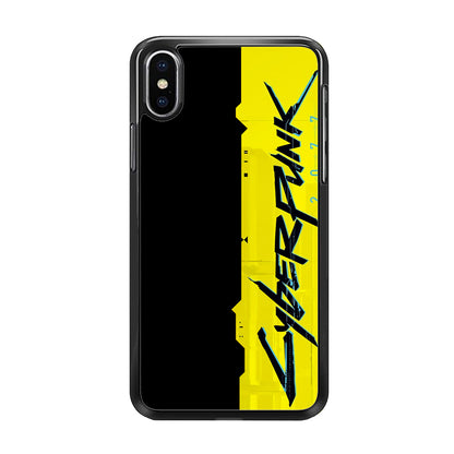 Cyberpunk Black Yellow iPhone X Case