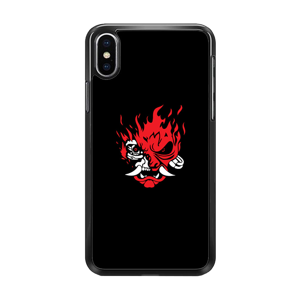 Cyberpunk Logo Black iPhone Xs Max Case