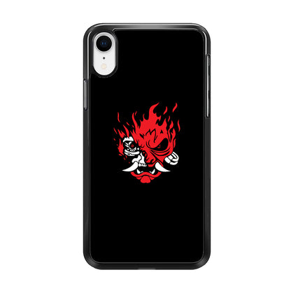 Cyberpunk Logo Black iPhone XR Case
