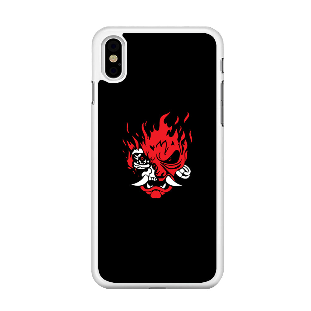 Cyberpunk Logo Black iPhone X Case