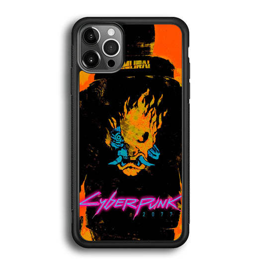 Cyberpunk Samurai Paint Art iPhone 12 Pro Max Case
