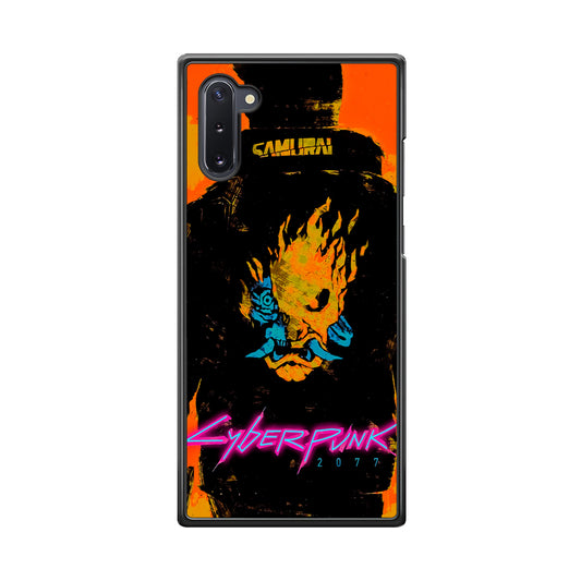 Cyberpunk Samurai Paint Art Samsung Galaxy Note 10 Case