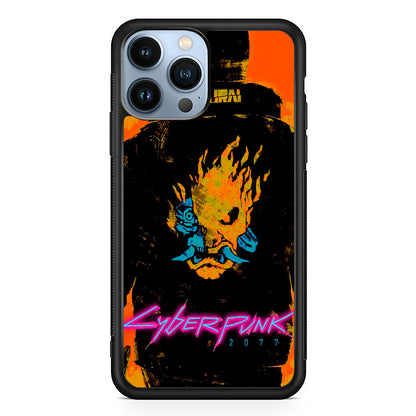 Cyberpunk Samurai Paint Art iPhone 13 Pro Case