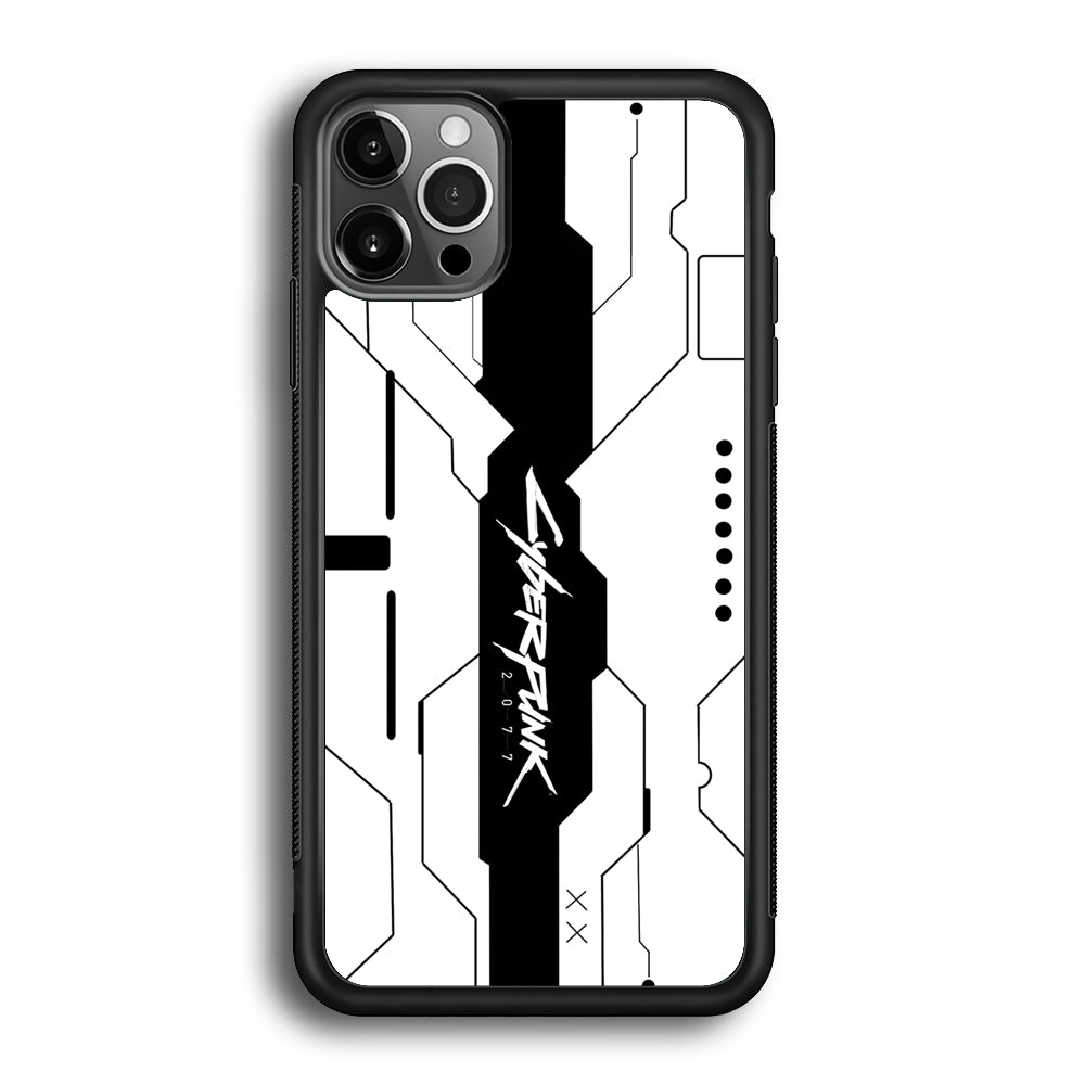 Cyberpunk White Pattern iPhone 12 Pro Max Case