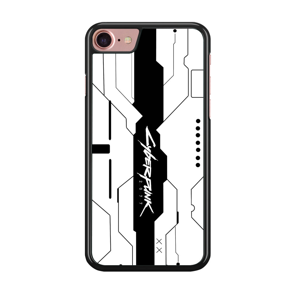 Cyberpunk White Pattern iPhone 8 Case