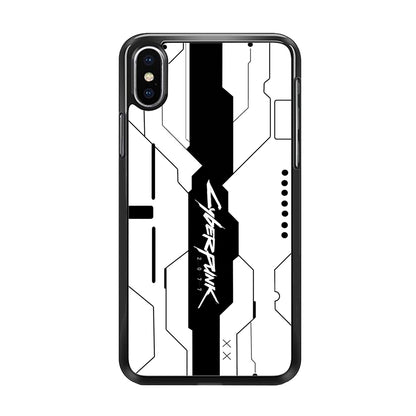 Cyberpunk White Pattern iPhone Xs Max Case