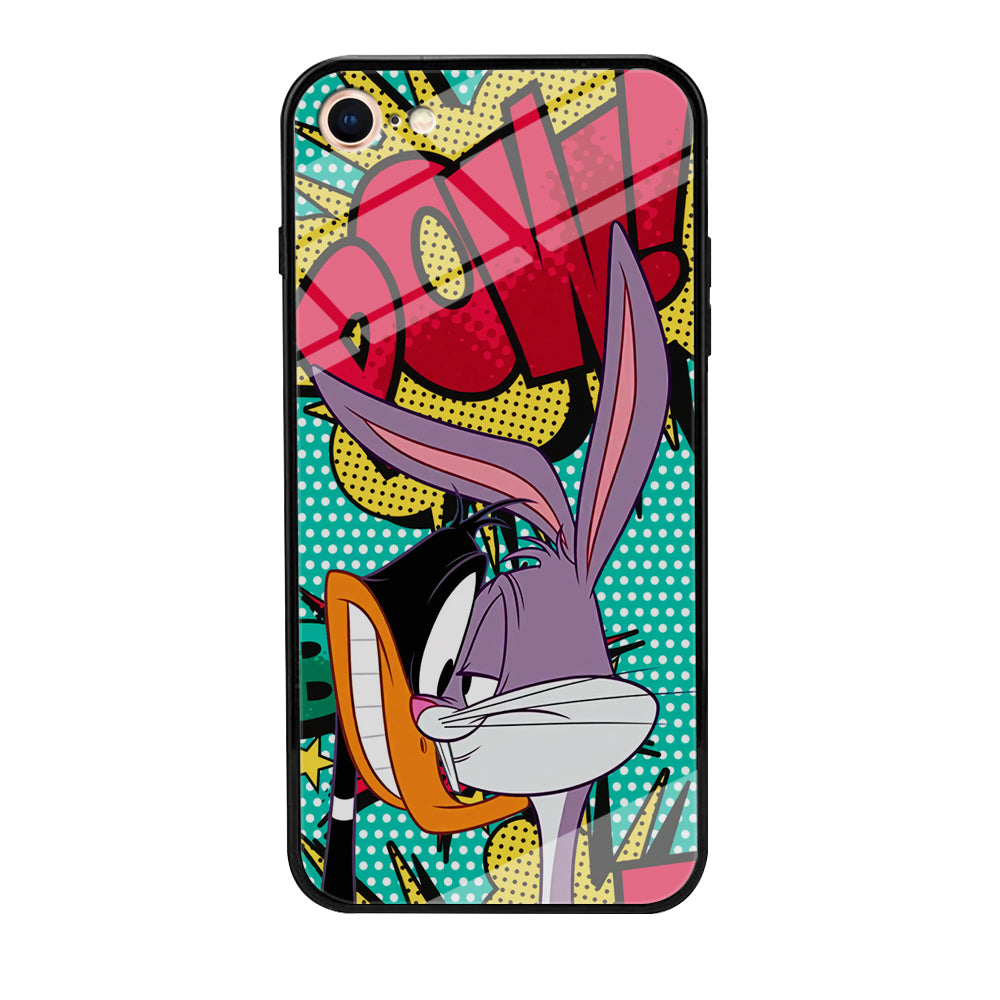 Daffy Duck Versus Bugs Bunny Battle iPhone 8 Case