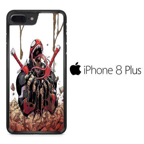 Deadpool Venom Eat Sereal iPhone 8 Plus Case