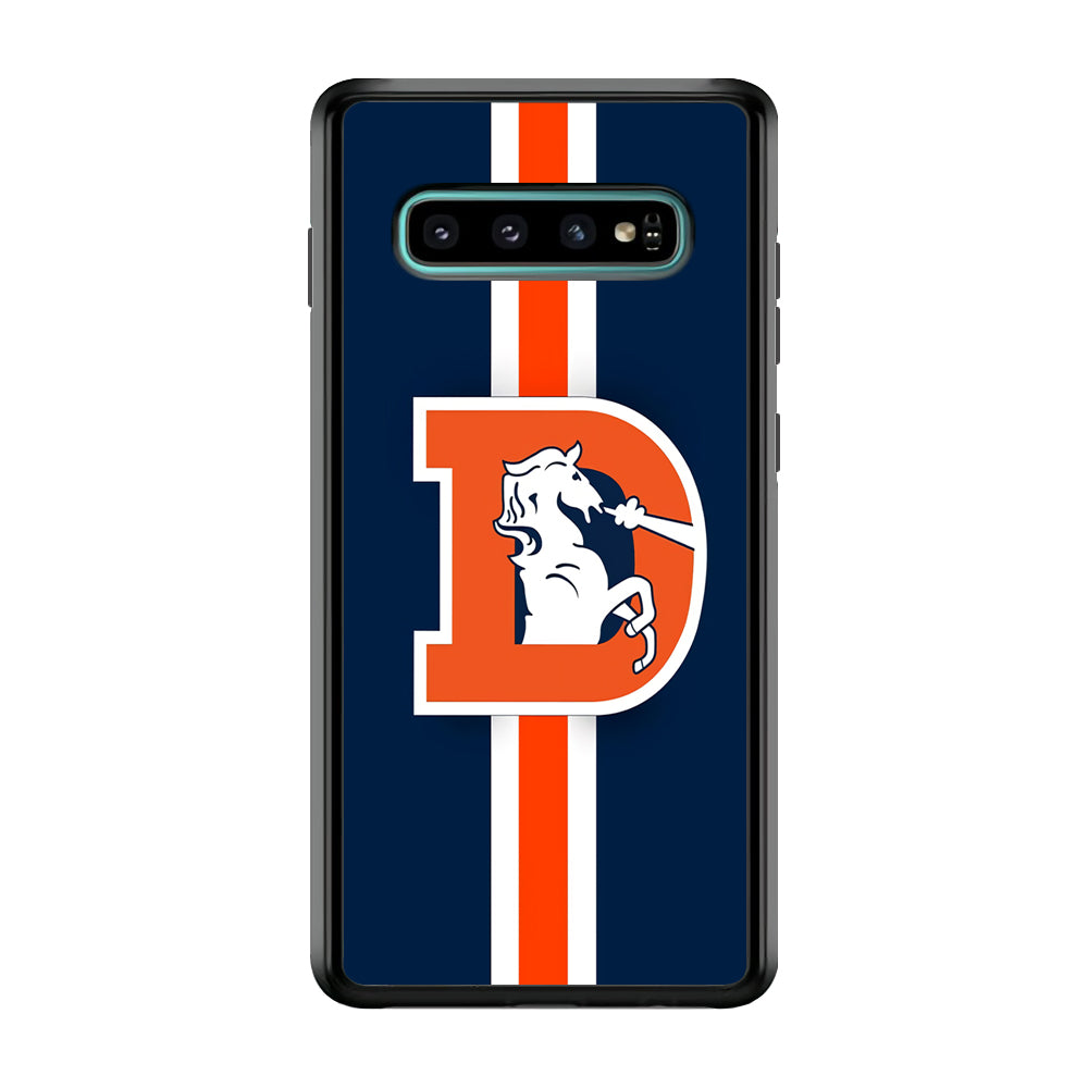 Denver Broncos Stripe Samsung Galaxy S10 Plus Case