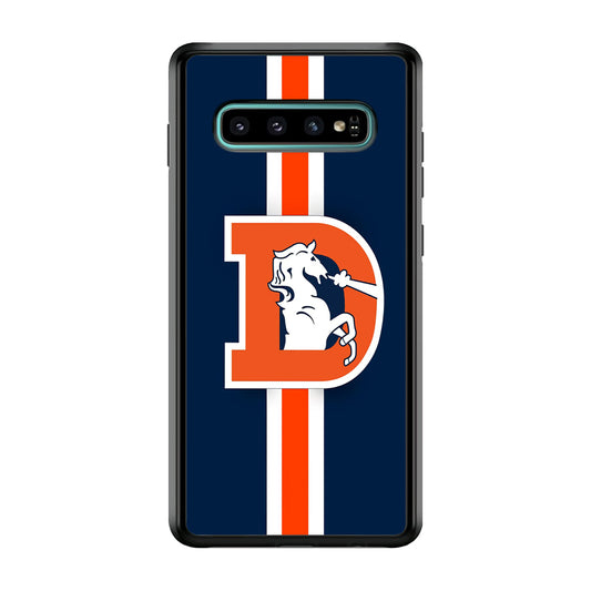 Denver Broncos Stripe Samsung Galaxy S10 Plus Case