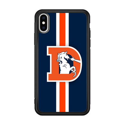 Denver Broncos Stripe iPhone X Case