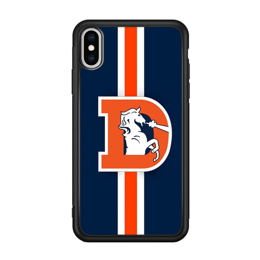 Denver Broncos Stripe iPhone X Case