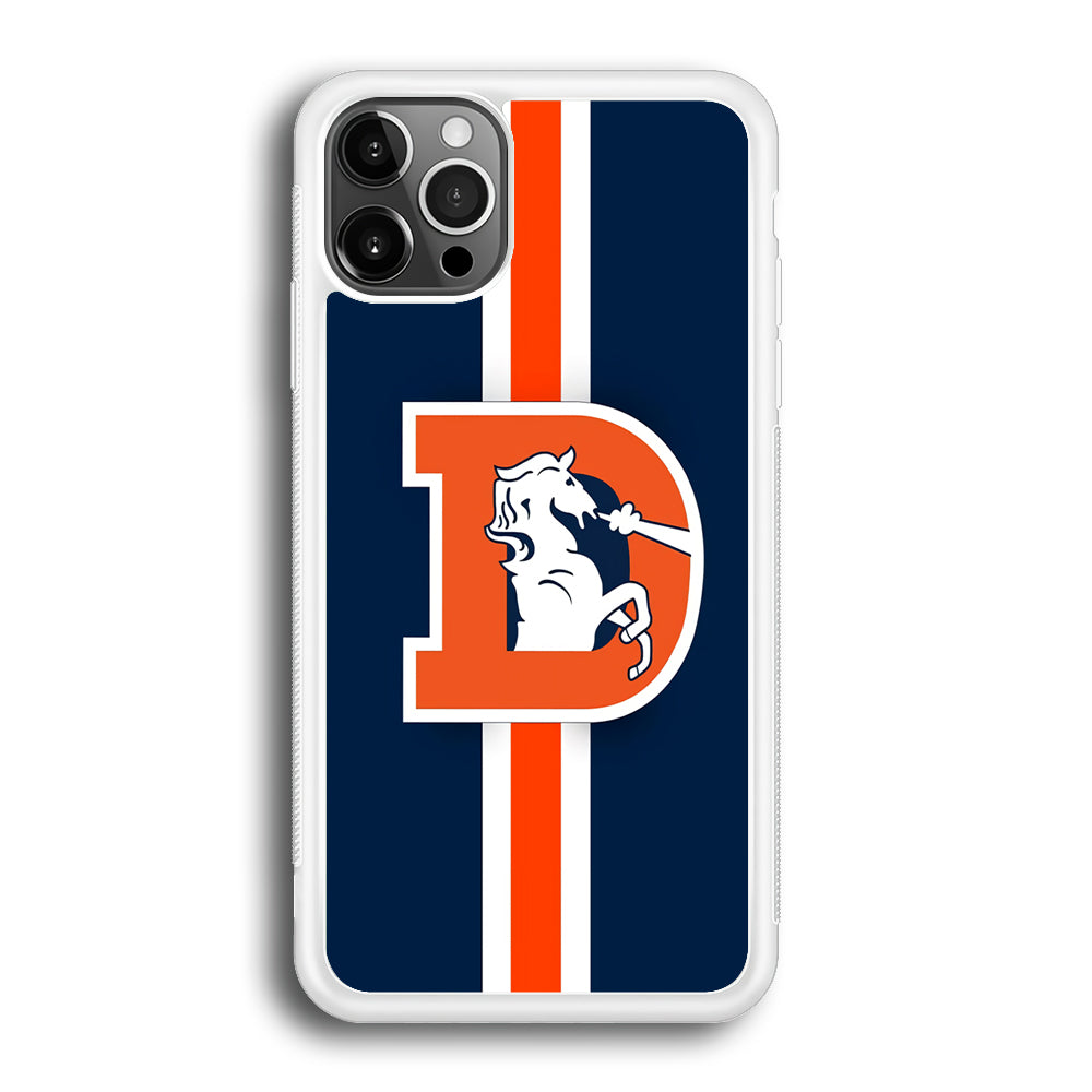 Denver Broncos Stripe iPhone 12 Pro Max Case