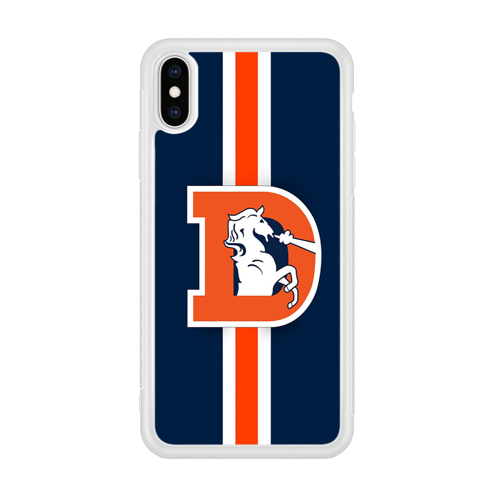 Denver Broncos Stripe iPhone X Case