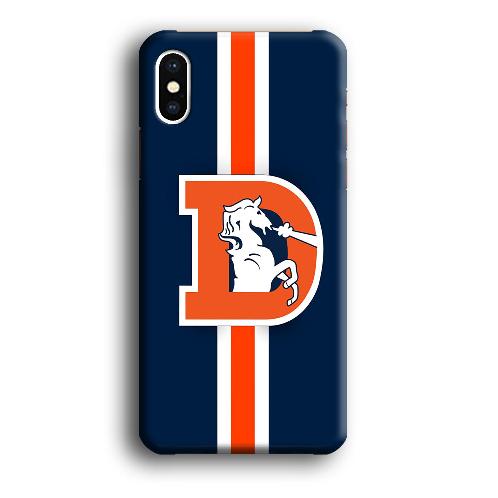 Denver Broncos Stripe iPhone Xs Max Case
