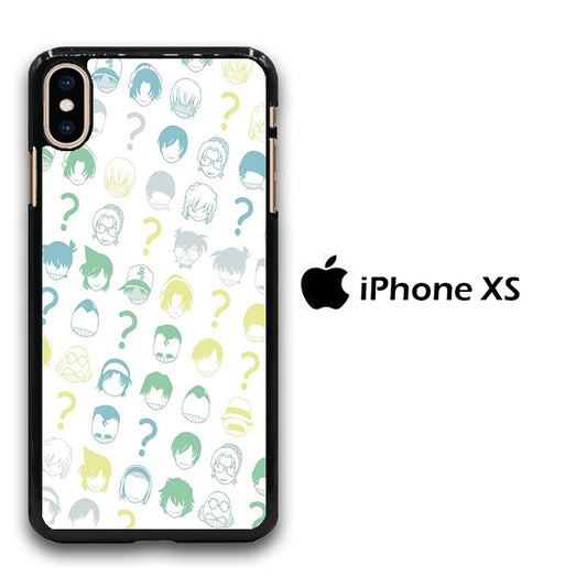 Detective Conan White Doodle iPhone Xs Case