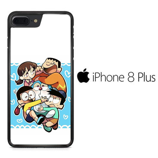Doraemon Getting Big Hug iPhone 8 Plus Case