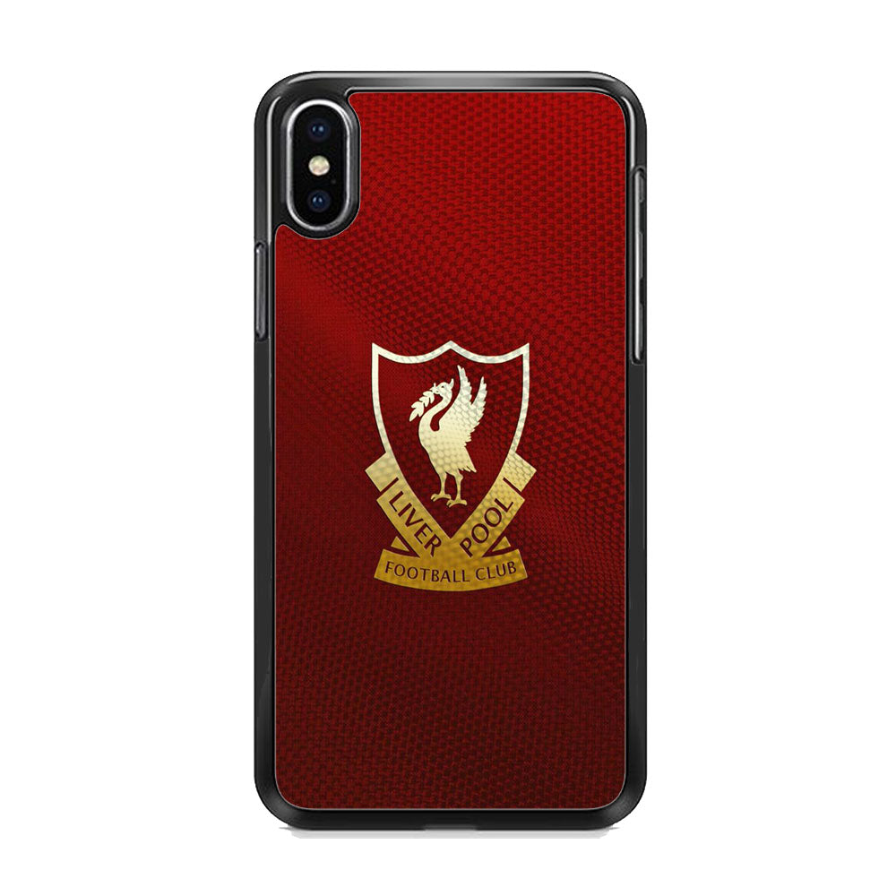 FC Liverpool Red Carbon Logo iPhone X Case