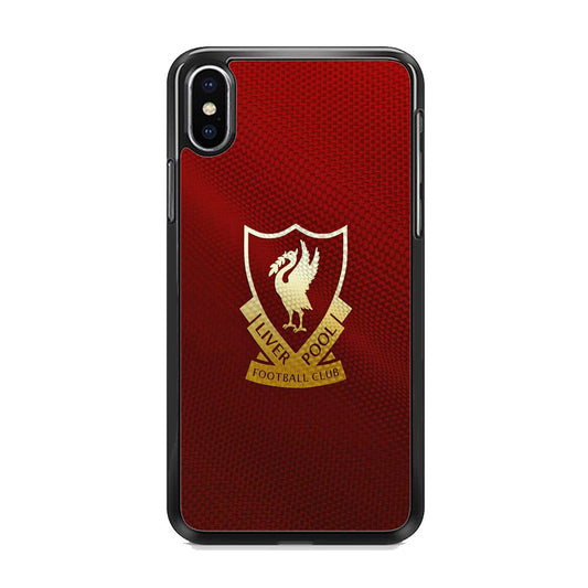 FC Liverpool Red Carbon Logo iPhone X Case