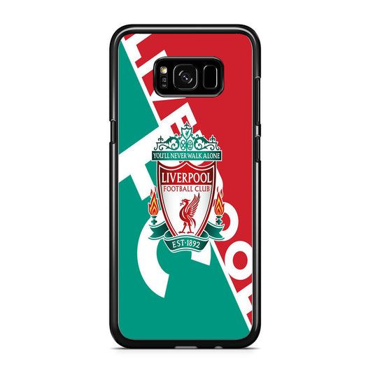 FC Liverpool Red Stripe Green Emblem Samsung Galaxy S8 Plus Case