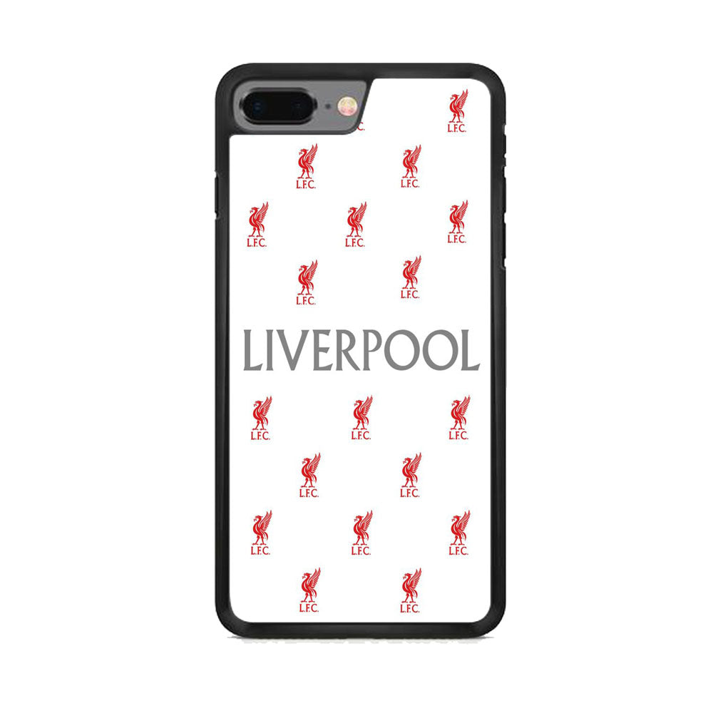 FC Liverpool White Doodle Logo iPhone 8 Plus Case