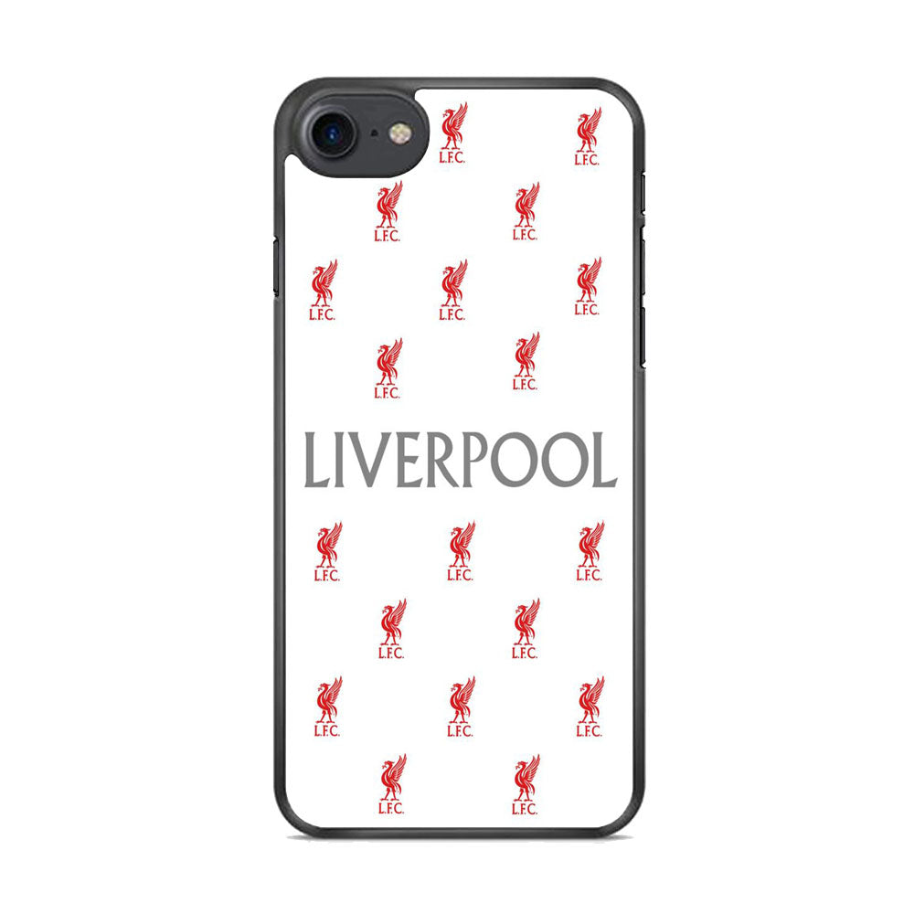 FC Liverpool White Doodle Logo iPhone 8 Case