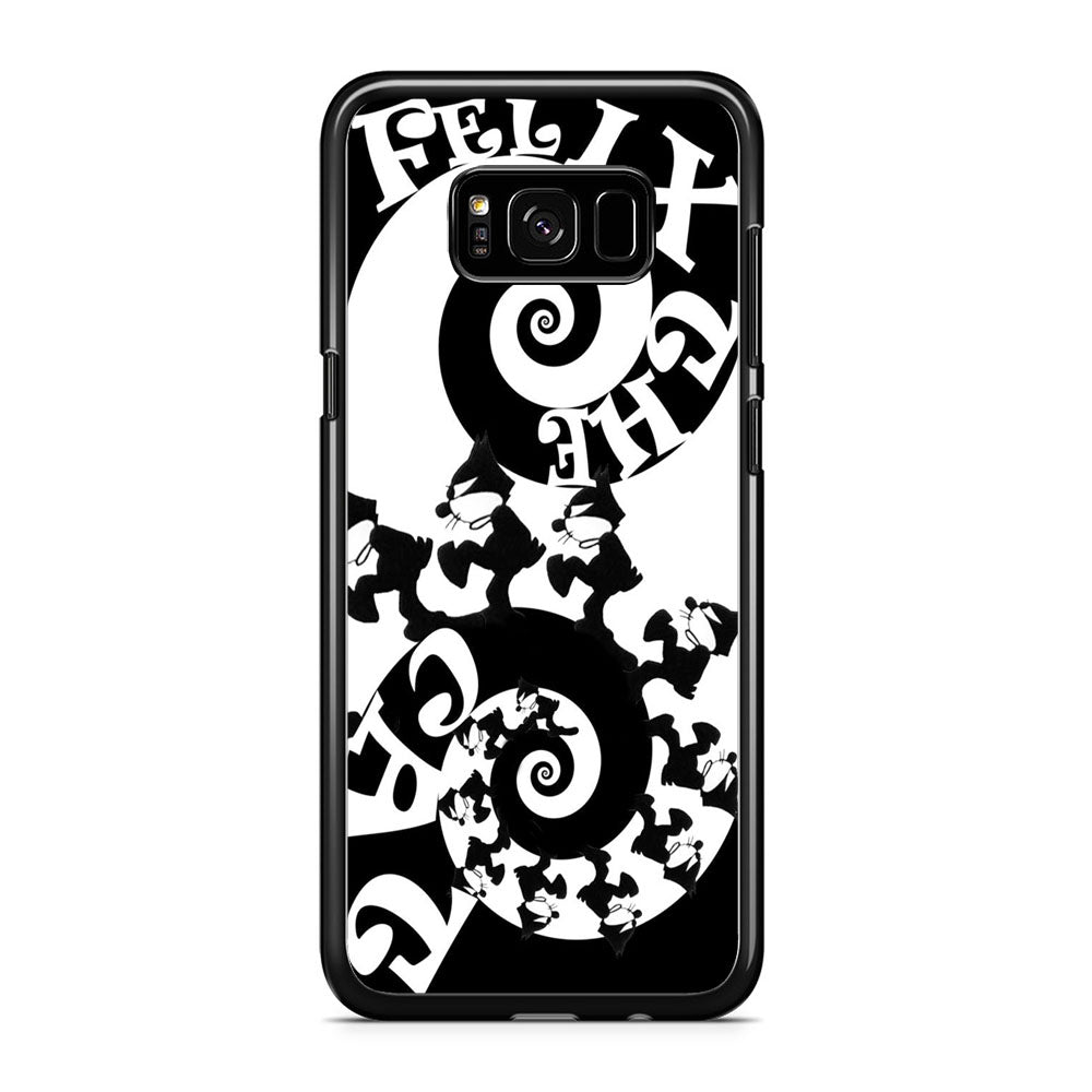 Felix The Cat Black White Samsung Galaxy S8 Plus Case