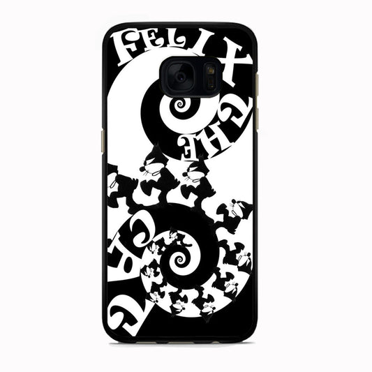 Felix The Cat Black White Samsung Galaxy S7 Edge Case