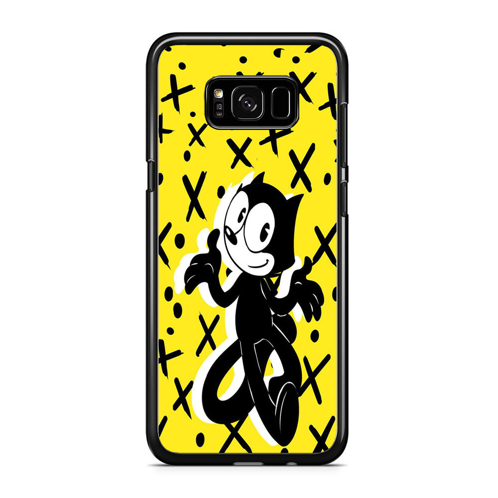 Felix The Cat Yellow Samsung Galaxy S8 Plus Case