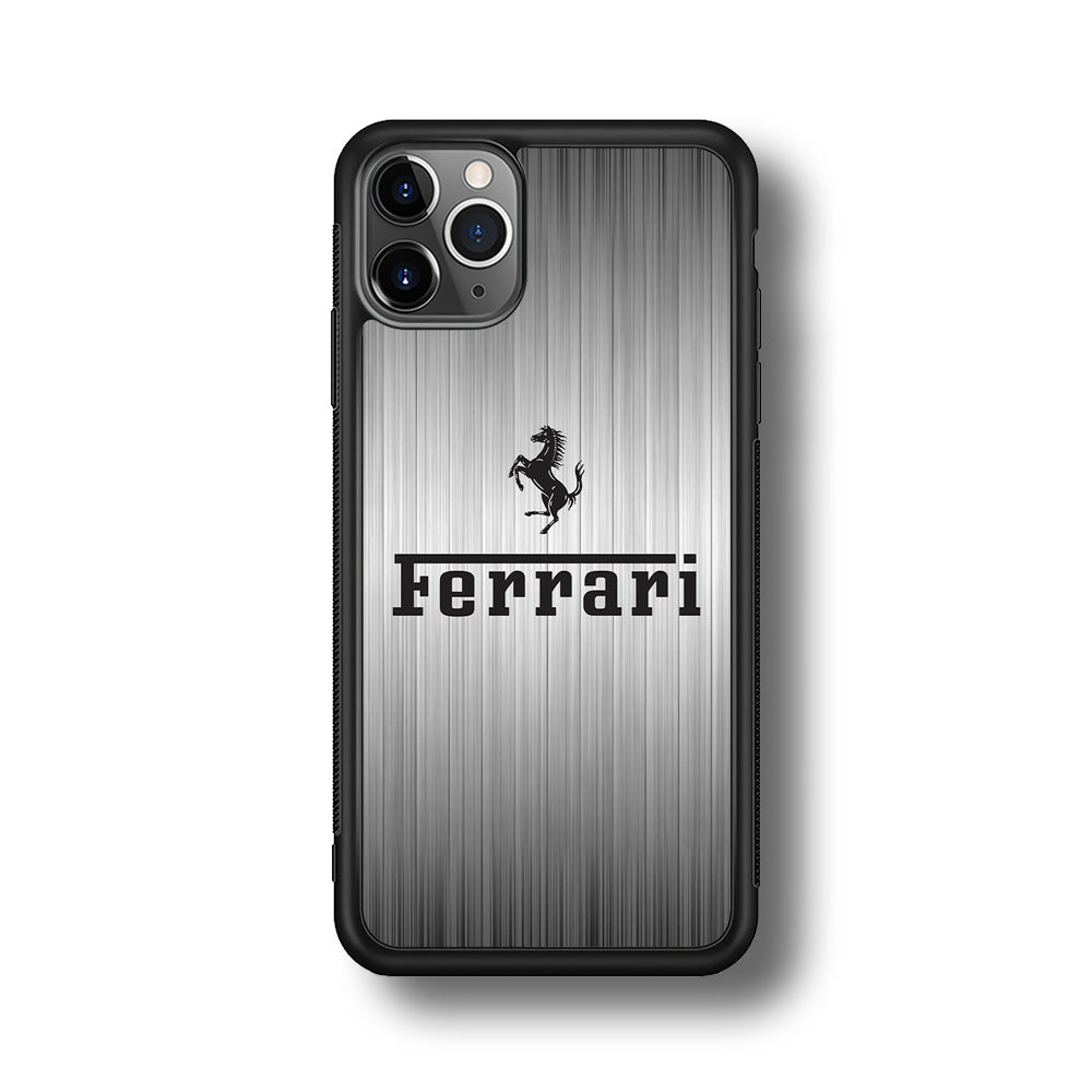 Ferrari Silver Grey iPhone 11 Pro Case - Ezzystore