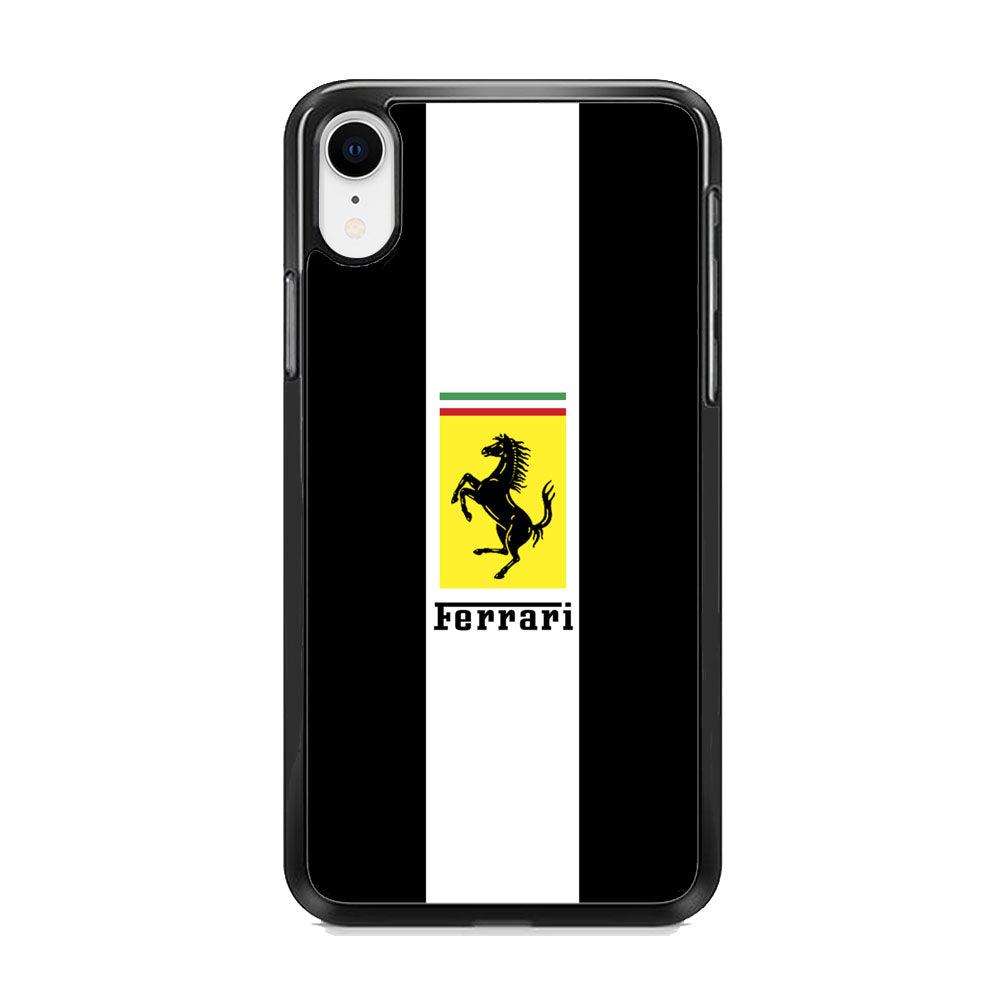Ferrari Stripe White iPhone XR Case - Ezzystore