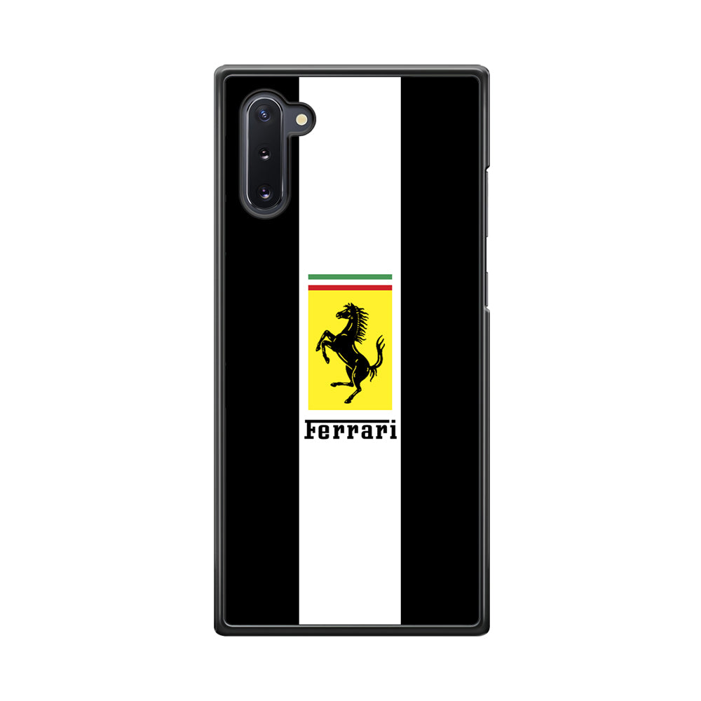 Ferrari Stripe White Samsung Galaxy Note 10 Case - Ezzystore