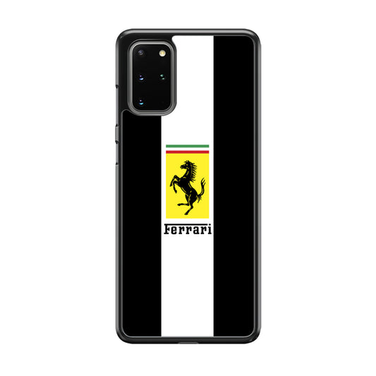 Ferrari Stripe White Samsung Galaxy S20 Plus Case - Ezzystore