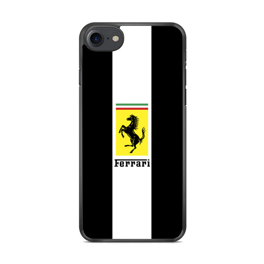Ferrari Stripe White iPhone 8 Case - Ezzystore