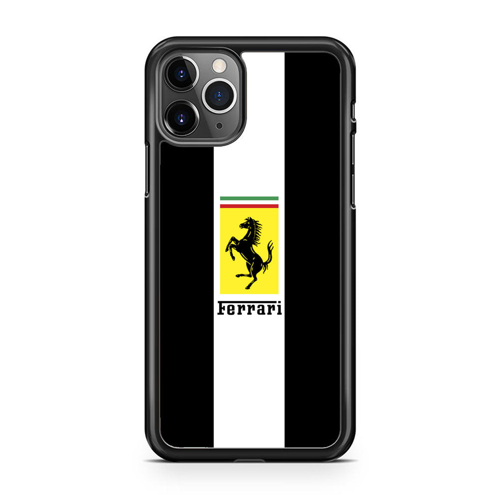 Ferrari Stripe White iPhone 11 Pro Case - Ezzystore