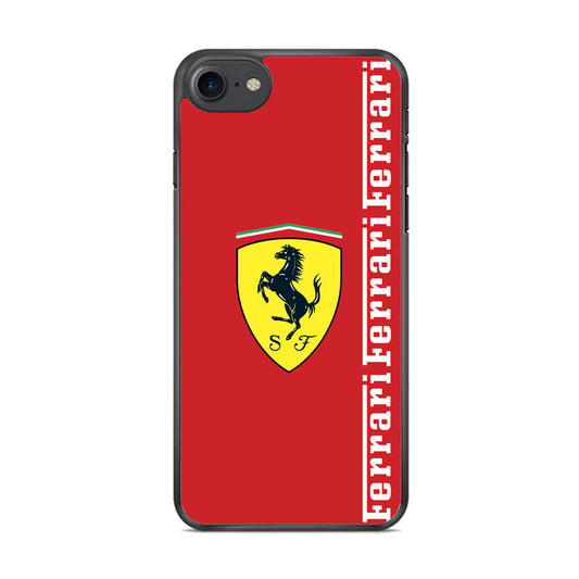 Ferrari Word Maroon Emlem iPhone 8 Case - Ezzystore