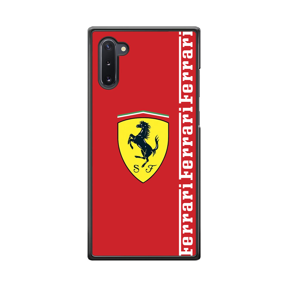 Ferrari Word Maroon Emlem Samsung Galaxy Note 10 Case - Ezzystore
