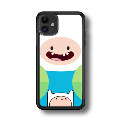 Fin Adventure Time Smiling Face iPhone 11 Case