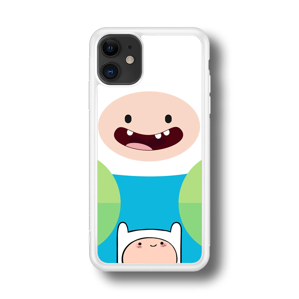 Fin Adventure Time Smiling Face iPhone 11 Case