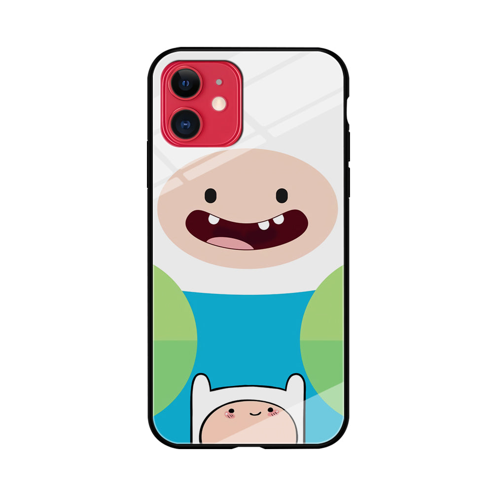 Fin Adventure Time Smiling Face iPhone 11 Case
