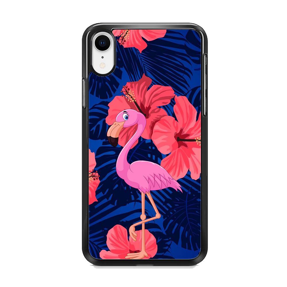 Flamingo Hibiscus Flowers iPhone XR Case - ezzyst