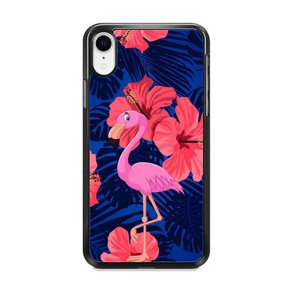 Flamingo Hibiscus Flowers iPhone XR Case - ezzyst