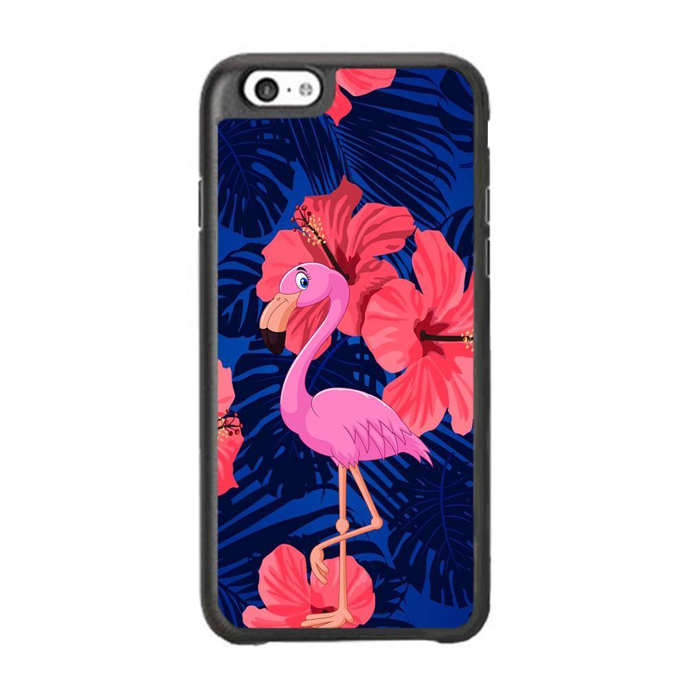 Flamingo Hibiscus Flowers  iPhone 6 | 6s Case - ezzyst