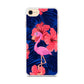 Flamingo Hibiscus Flowers iPhone 8 Case - ezzyst