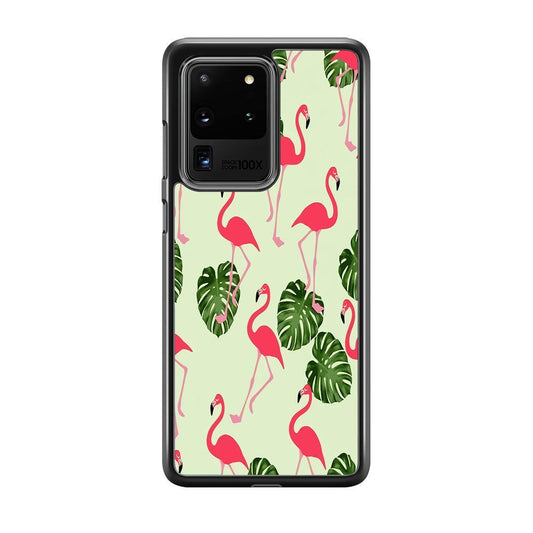 Flamingo Leaf Samsung Galaxy S20 Ultra Case - ezzyst