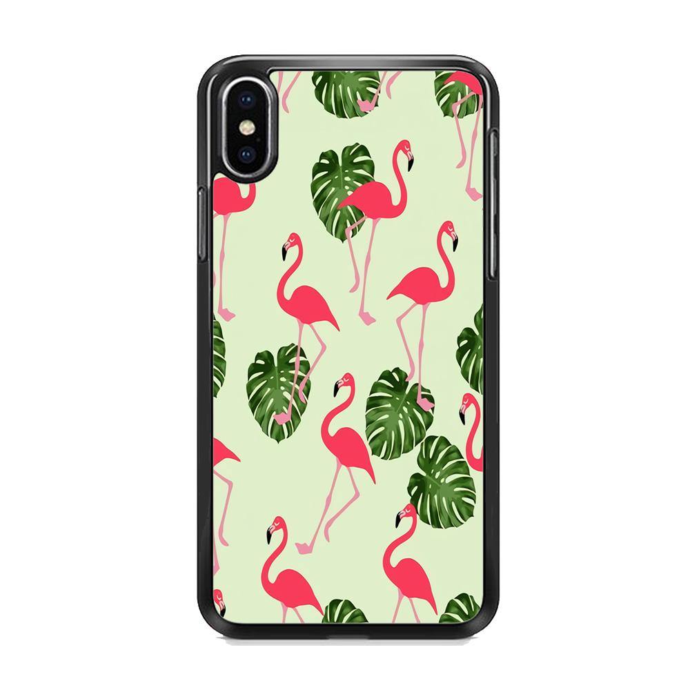 Flamingo Leaf iPhone Xs Max Case - ezzyst